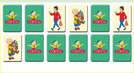 7 juegos interactivos de Caillou