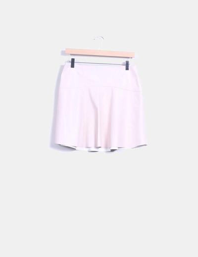 Falda Polipiel Rosa Palo