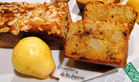PASTEL DE PERA, ALMENDRA Y CHOCOLATE