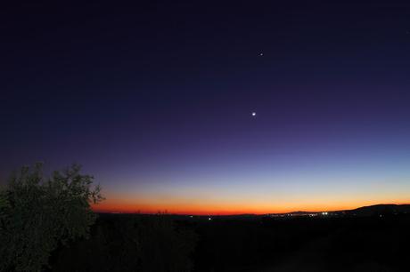 Conjunción Luna - Venus 26 de febrero 2020