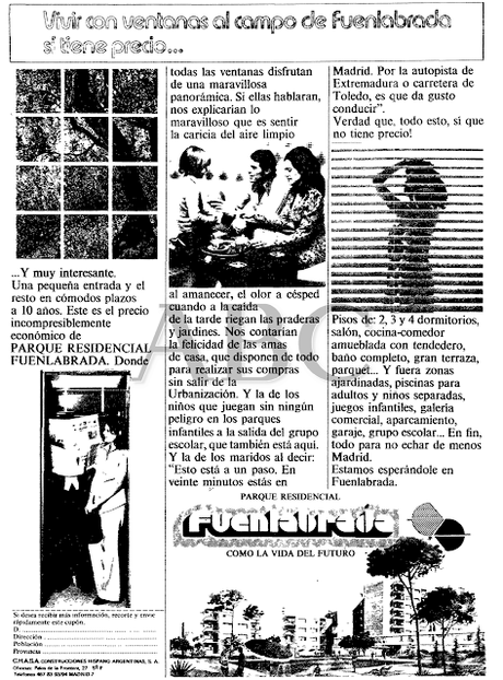 Anuncios de la promoción CHASA (1973)