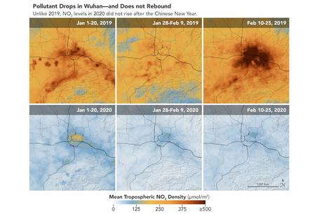 La dramática reducción de la contaminación en China tras la aparición del coronavirus