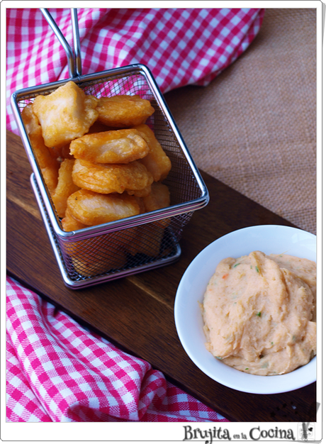 Bocaditos de pescado con puré Bocaditos de pescado con puré