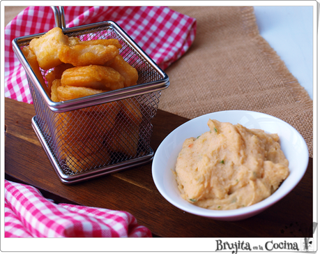 Bocaditos de pescado con puré Bocaditos de pescado con puré