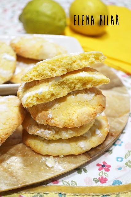 Galletas craqueladas de limón Galletas craqueladas de limón