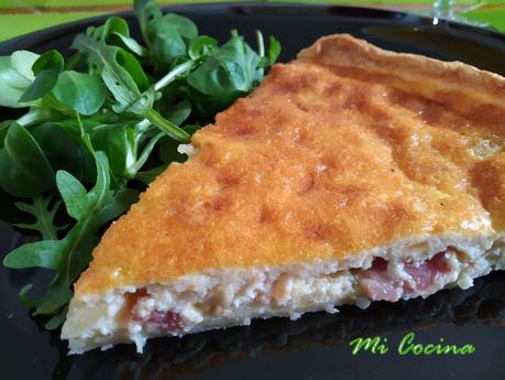 ZWIEBELKUCHEN (PASTEL  ALEMÁN DE CEBOLLA Y BACON AHUMADO)