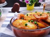 Cazuela merluza langostinos