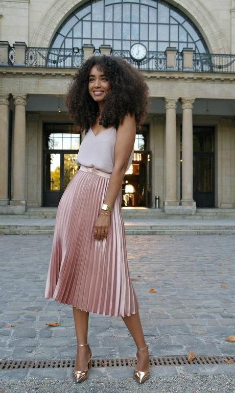 Look Falda Plisada Rosa - Paperblog