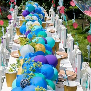 Haz espectaculares Caminos de mesa con globos