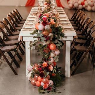 Haz espectaculares Caminos de mesa con globos Haz espectaculares Caminos de mesa con globos
