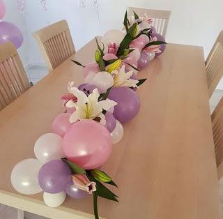 Haz espectaculares Caminos de mesa con globos