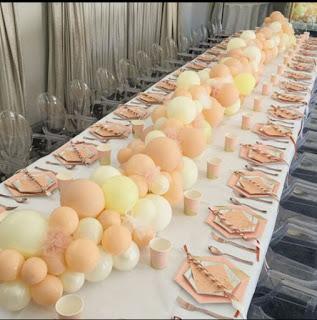 Haz espectaculares Caminos de mesa con globos