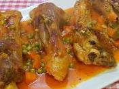 Receta fácil jarrete cordero salsa tierno sabroso