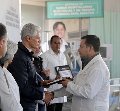 ENTREGA ALFREDO DEL MAZO MÁS DE MIL 300 CAMAS PARA MEJORAR ATENCIÓN MÉDICA EN 32 HOSPITALES PÚBLICOS