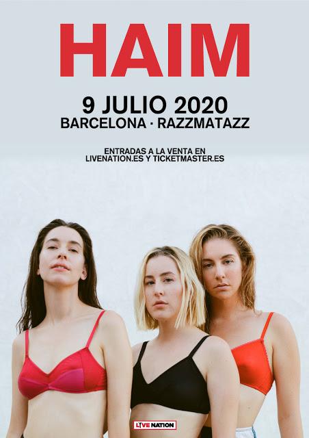 Concierto de HAIM el 9 de julio en la sala Razzmatazz de Barcelona
