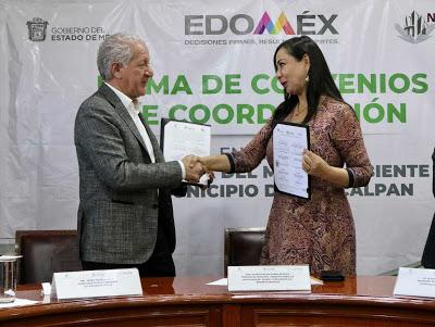 FIRMAN GEM Y AYUNTAMIENTO DE NAUCALPAN CONVENIOS PARA GESTIÓN DE LA CALIDAD DEL AIRE Y RESIDUOS SÓLIDOS