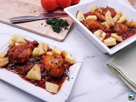 Muslito de pollo al chilindrón