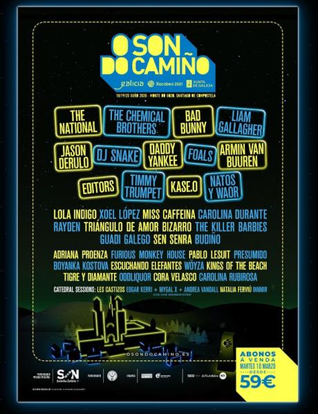 O Son do Camiño 2020: The Chemical Brothers, The National, Foals, Editors, Liam Gallagher, Bad Bunny, Daddy Yankee, Jason Derulo...