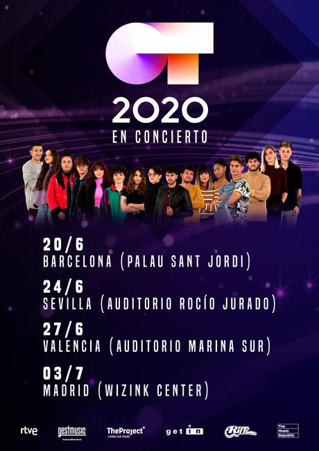 LA GIRA DE OPERACIÓN TRIUNFO CONFIRMA 4 ÚNICOS CONCIERTOS