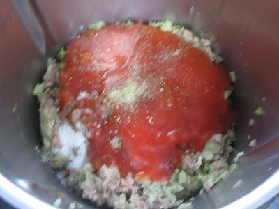 Caracolas de carne y tomate Thermomix