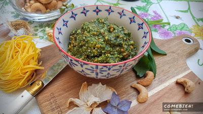 Pesto de anacardo y otras deliciosas recetas en el blog de cocina de nuestra compañera Elvira