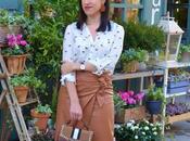 Falda wrap polipiel