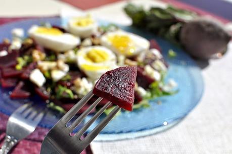 Ensalada de remolacha y huevo