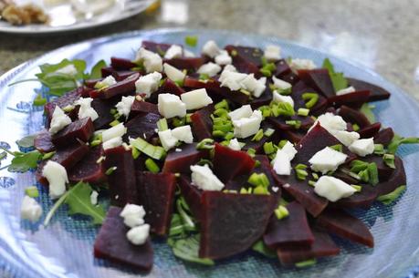 Ensalada de remolacha y huevo