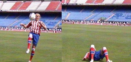 Pato Sosa, uno de los peores fichajes de la historia del Atlético de Madrid Marcelo Sosa se cayó de culo dando unos toques en su presentación.