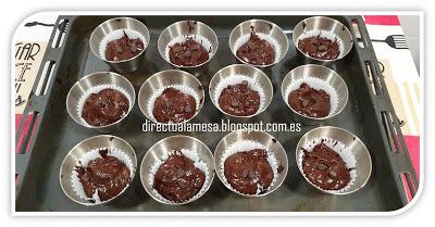 Magdalenas de chocolate