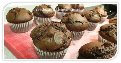 Magdalenas de chocolate
