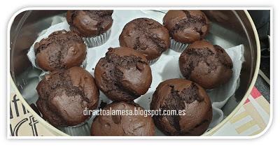 Magdalenas de chocolate
