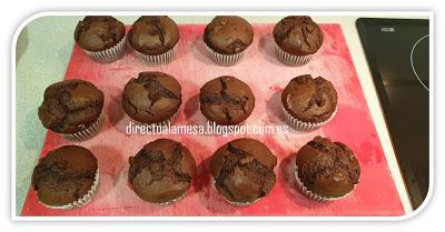 Magdalenas de chocolate
