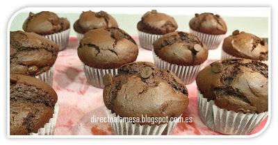 Magdalenas de chocolate
