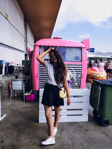 Falda Larga Flores Stradivarius