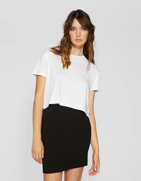 Falda Larga Flores Stradivarius