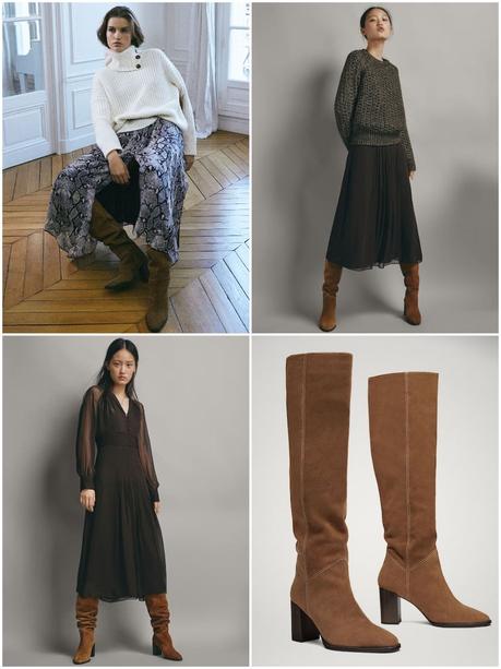 Combinar Falda Plisada Con Botas