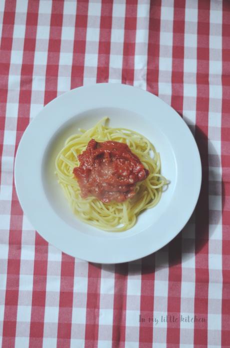 CocinArte- Spaghettis sin gluten con salsa arrabiata