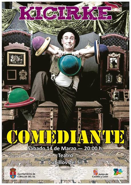 El Teatro de Cubillos del Sil presenta “El Comediante” el próximo sábado para público familiar