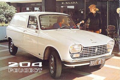 Peugeot 204 Fourgonnette del año 1972