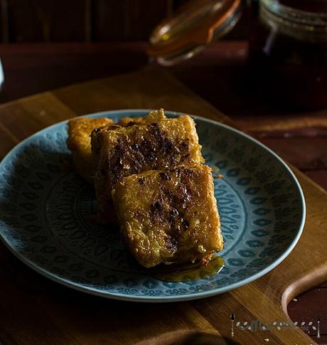 Torrijas gallegas o chulas de Pan de Cea y Licor café, la receta de torrijas solo para adultos