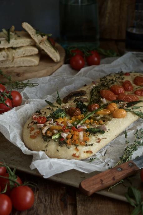 Coca de recapte solo verduras #lasangrealteraTS { la primavera viene con ingredientes de temporada}