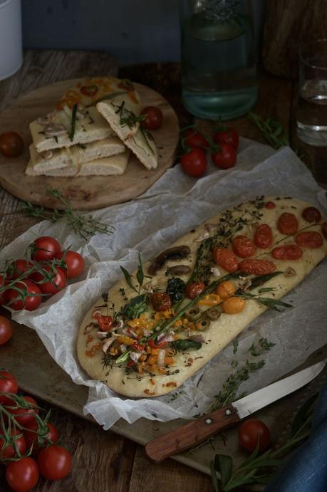 Coca de recapte solo verduras #lasangrealteraTS { la primavera viene con ingredientes de temporada}