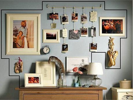 Decorar con fotografías es una forma de dotar de original...