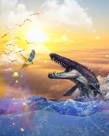 Los pósters new age con fauna del pasado de Lanss Lima