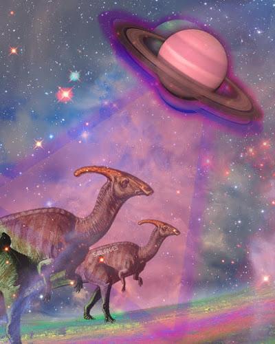 Los pósters new age con fauna del pasado de Lanss Lima