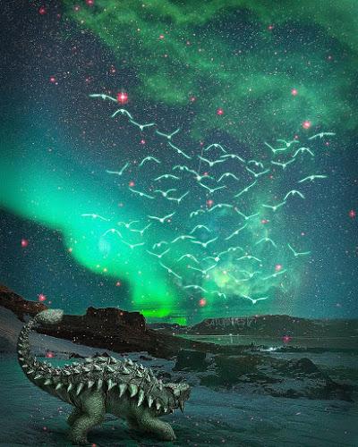 Los pósters new age con fauna del pasado de Lanss Lima