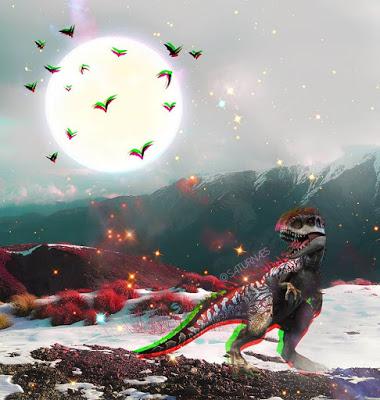 Los pósters new age con fauna del pasado de Lanss Lima