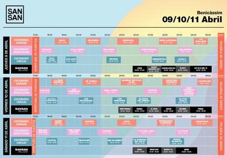Horarios SanSan Festival 2020