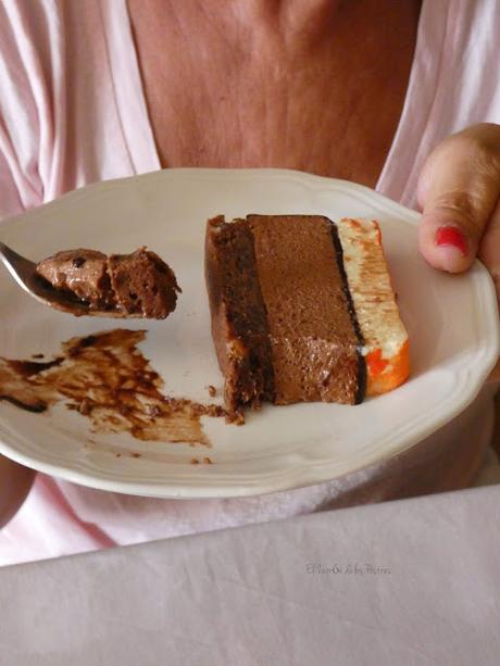 Pastel de Chocolate, Pacanas y Naranja